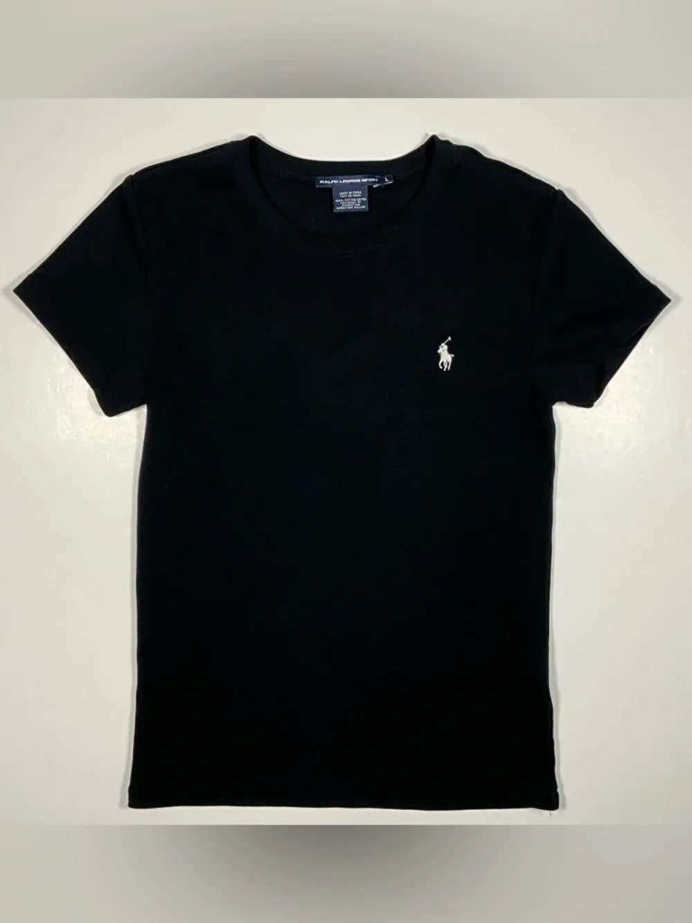 Ralph Lauren Sport Crew Neck‎ Tee Size Large Black